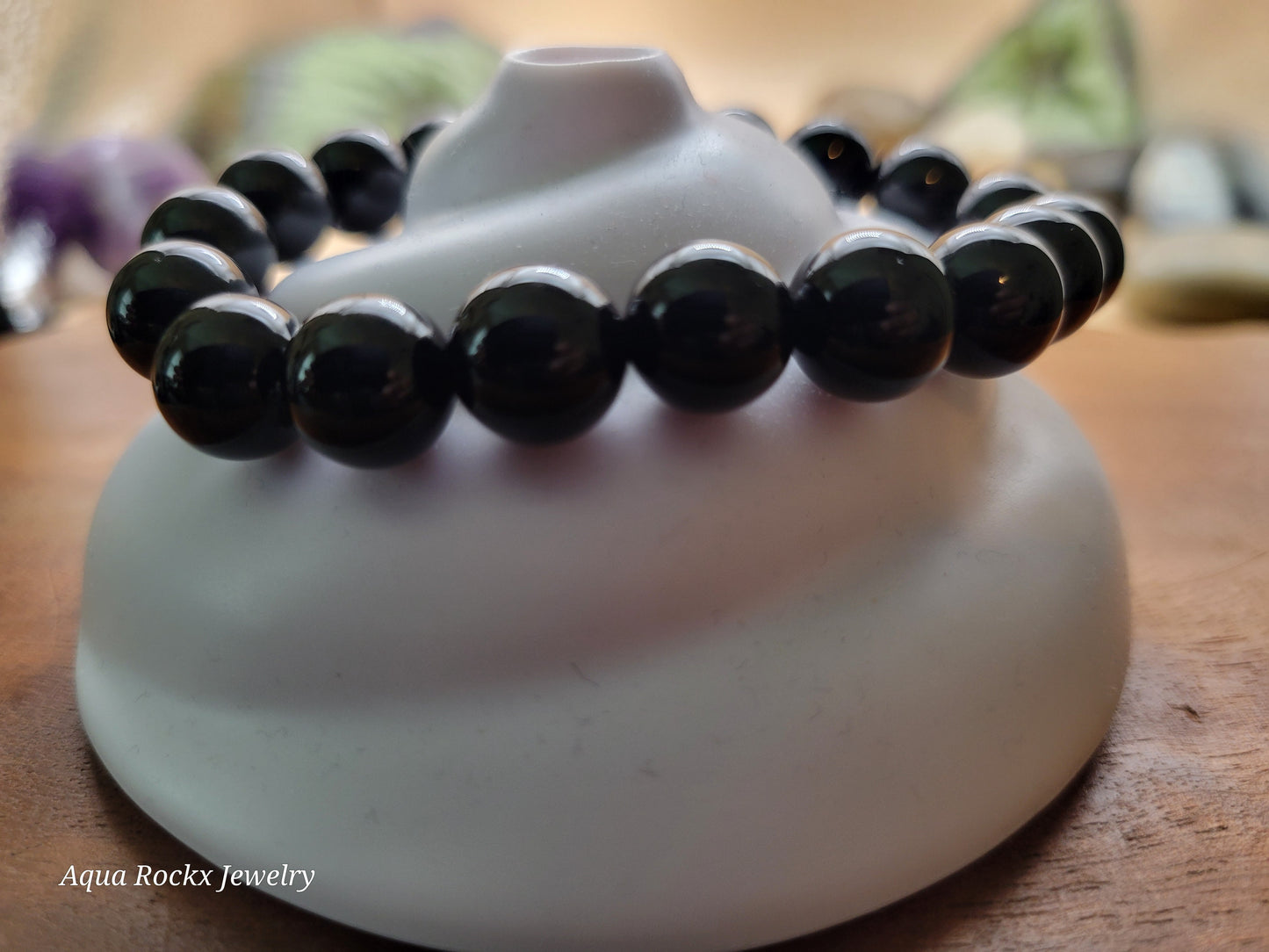 Onyx stretch bracelet