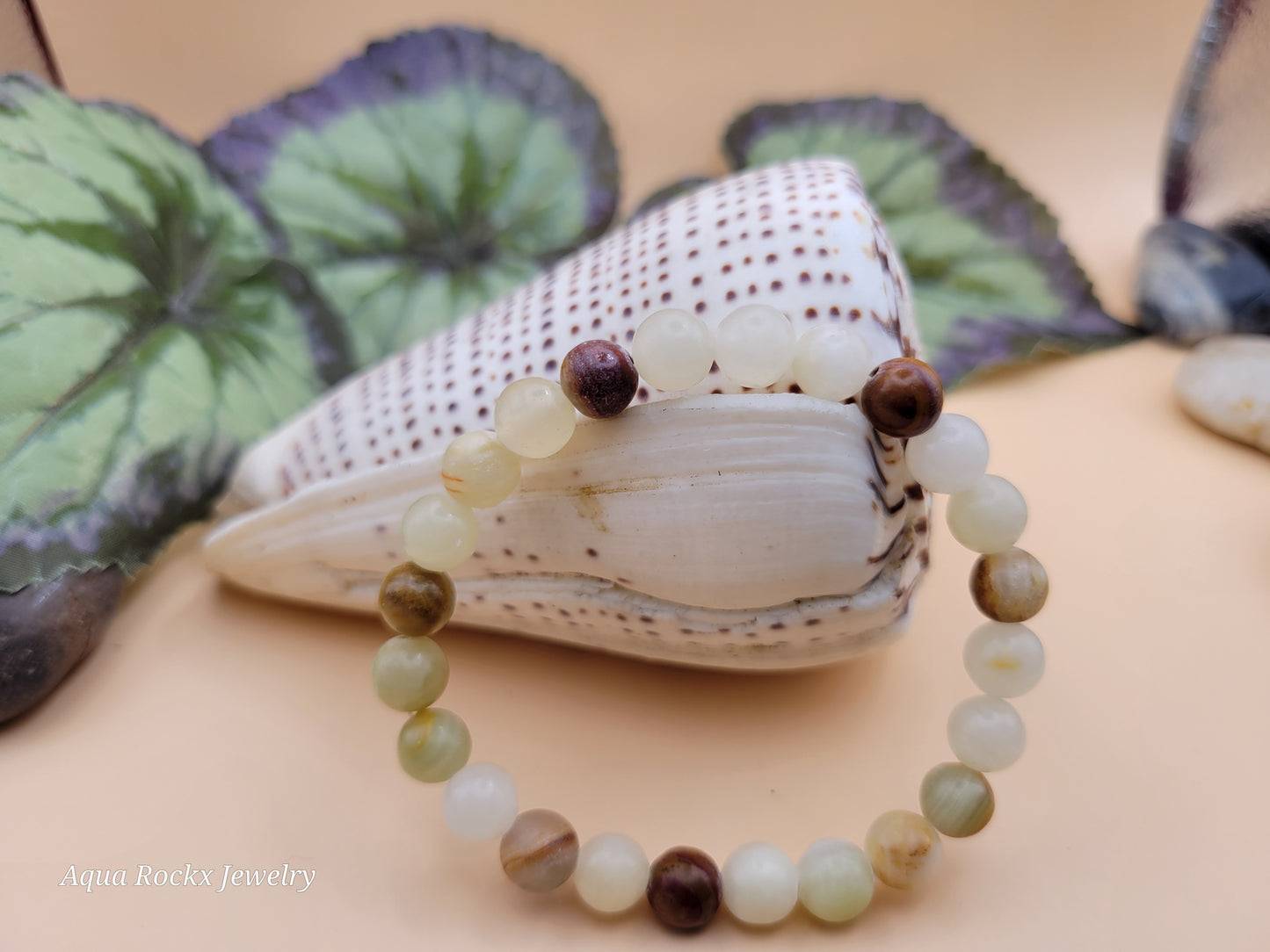 Yellow & Earth Tone Calcite Stretch Bracelet