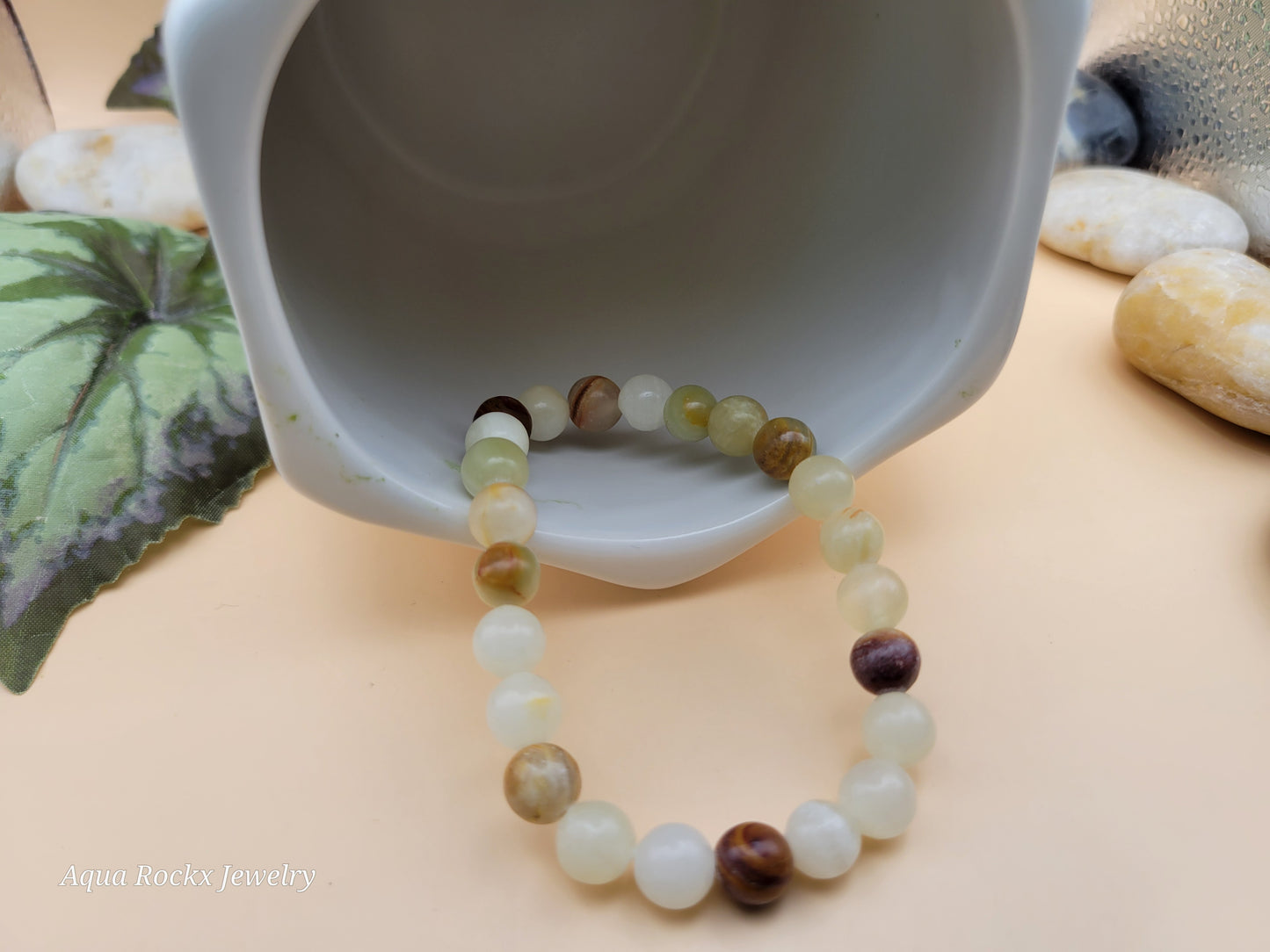 Yellow & Earth Tone Calcite Stretch Bracelet