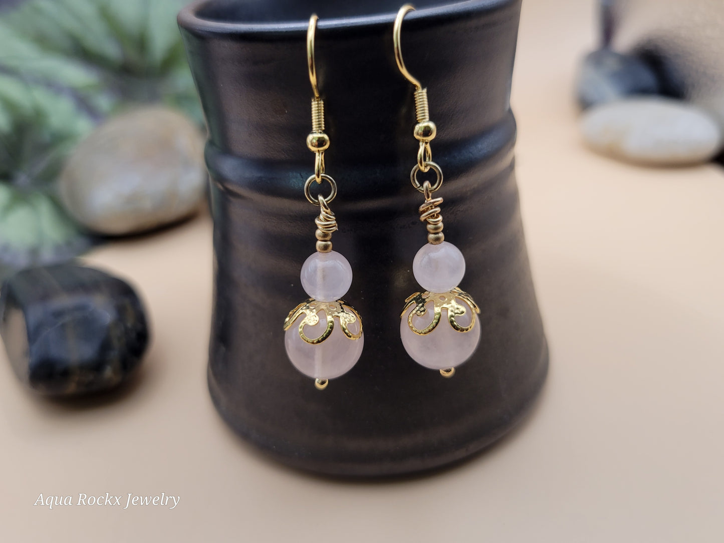 Rose Quartz Earrings