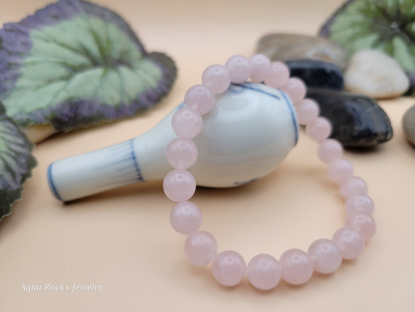 Rose Quartz stretch bracelet