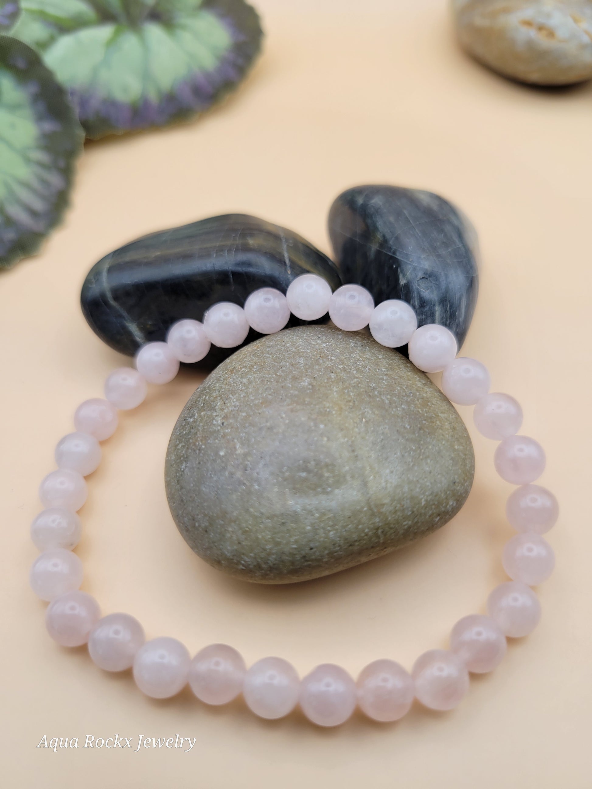 Rose Quartz stretch bracelet