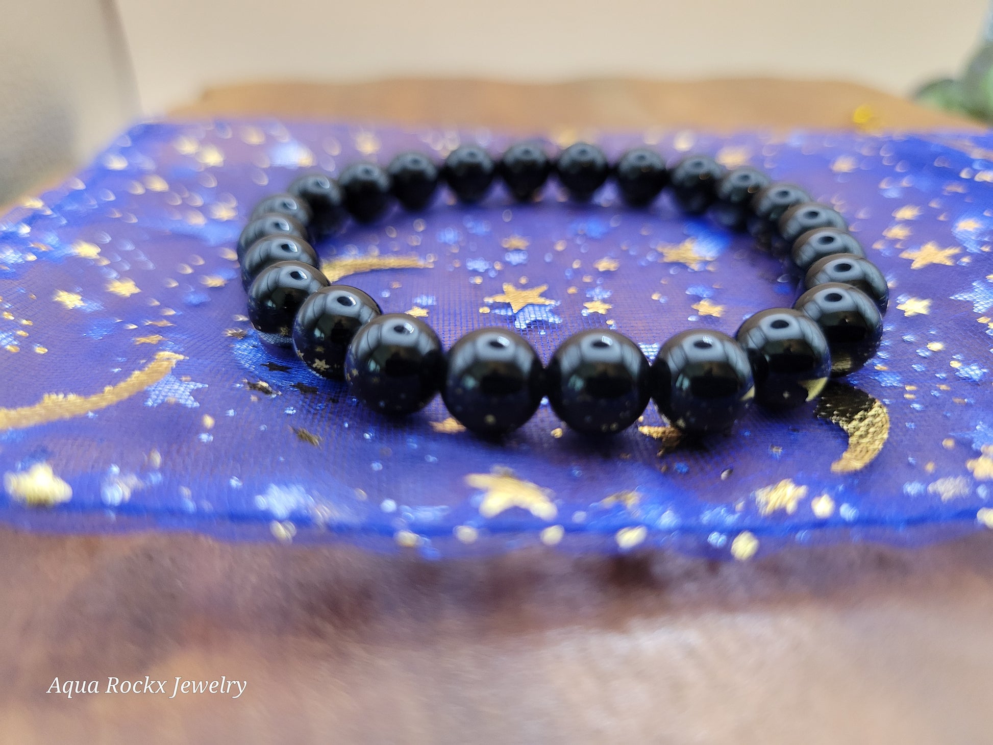 Onyx stretch bracelet