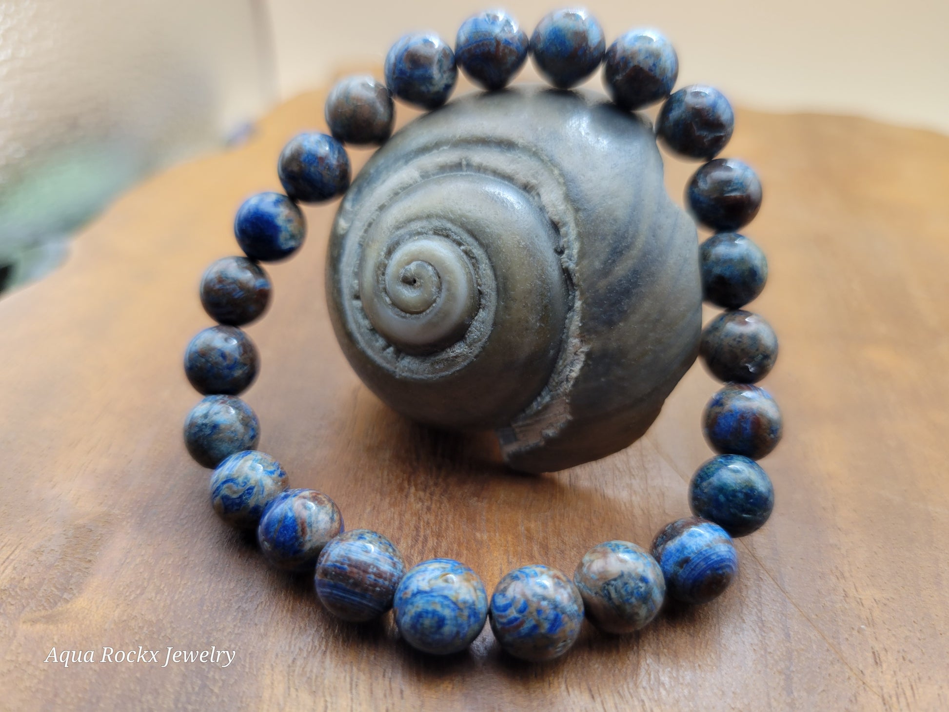 Multi color Flower Agate stretch bracelet