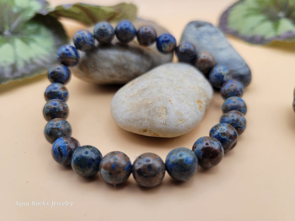 Multi color Flower Agate stretch bracelet
