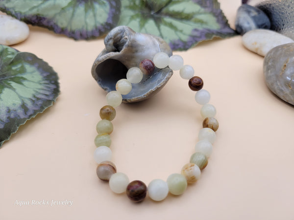Yellow & Earth Tone Calcite Stretch Bracelet