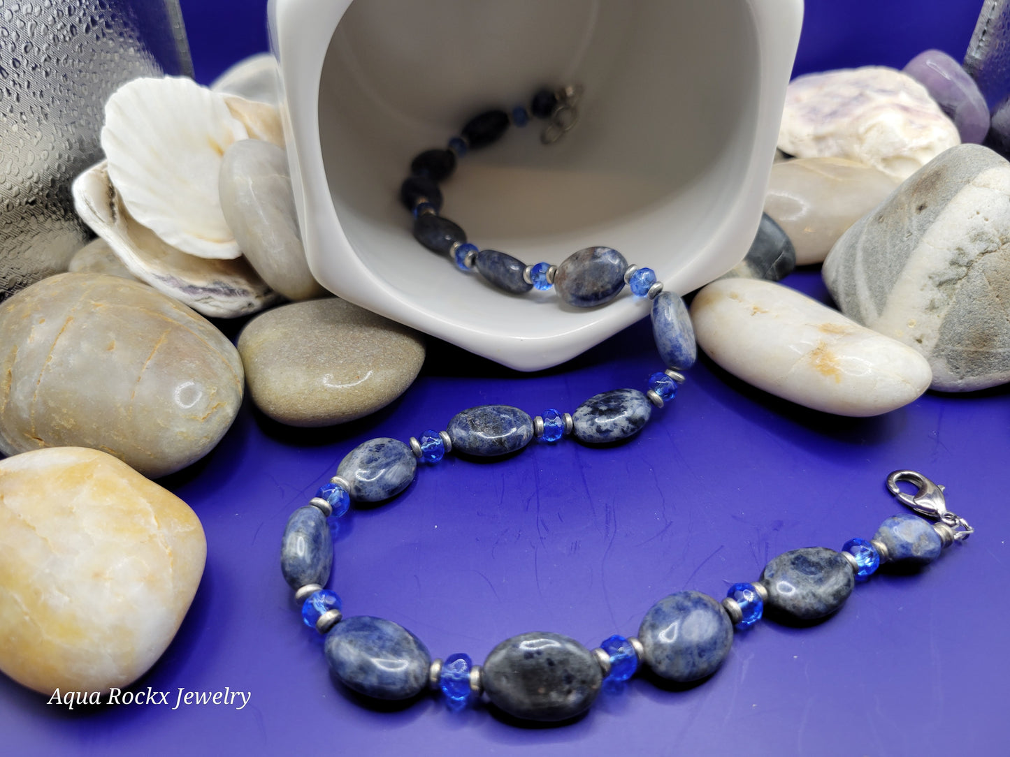 Blue Sodalite Gemstone Necklace