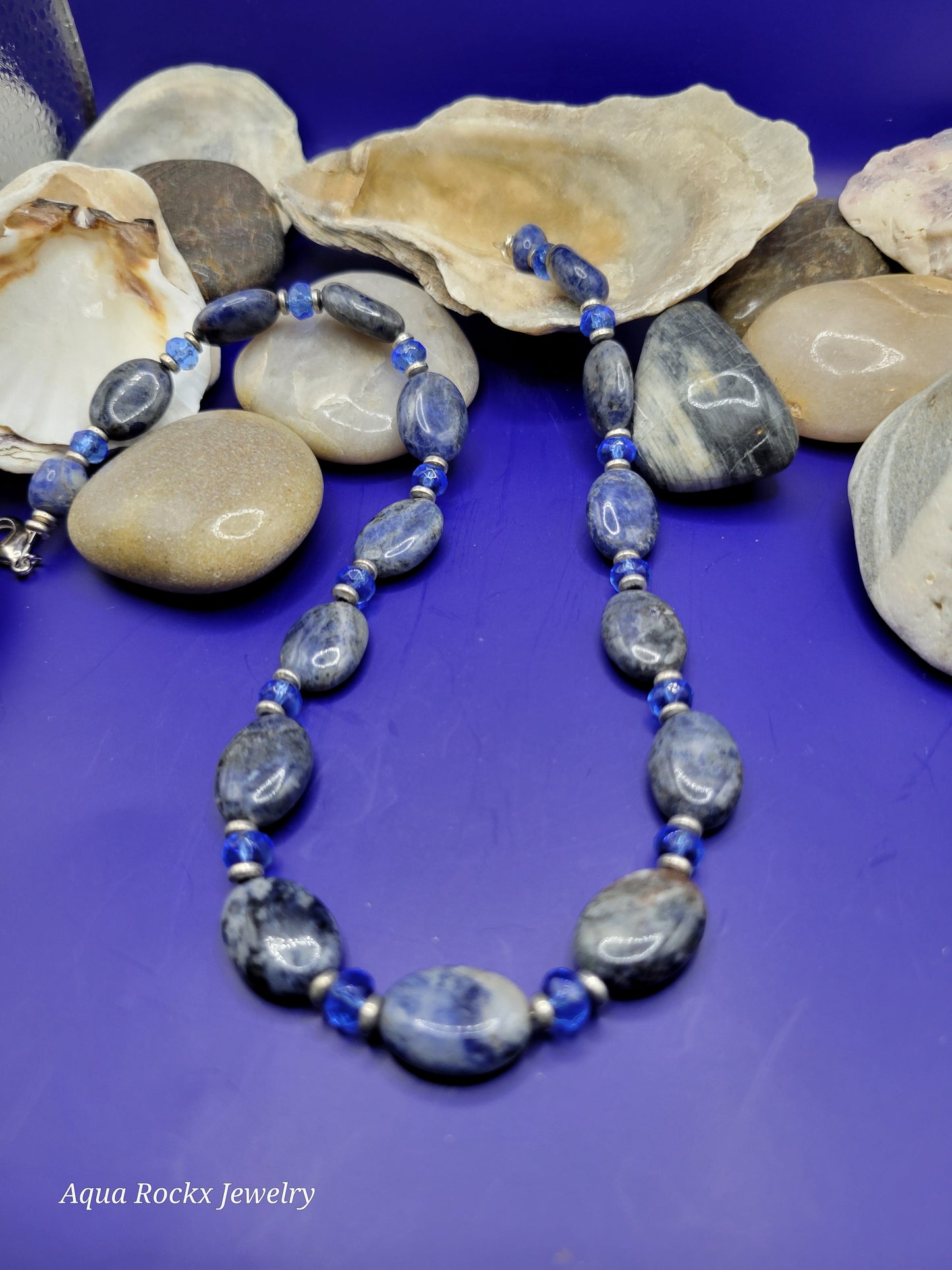 Blue Sodalite Gemstone Necklace
