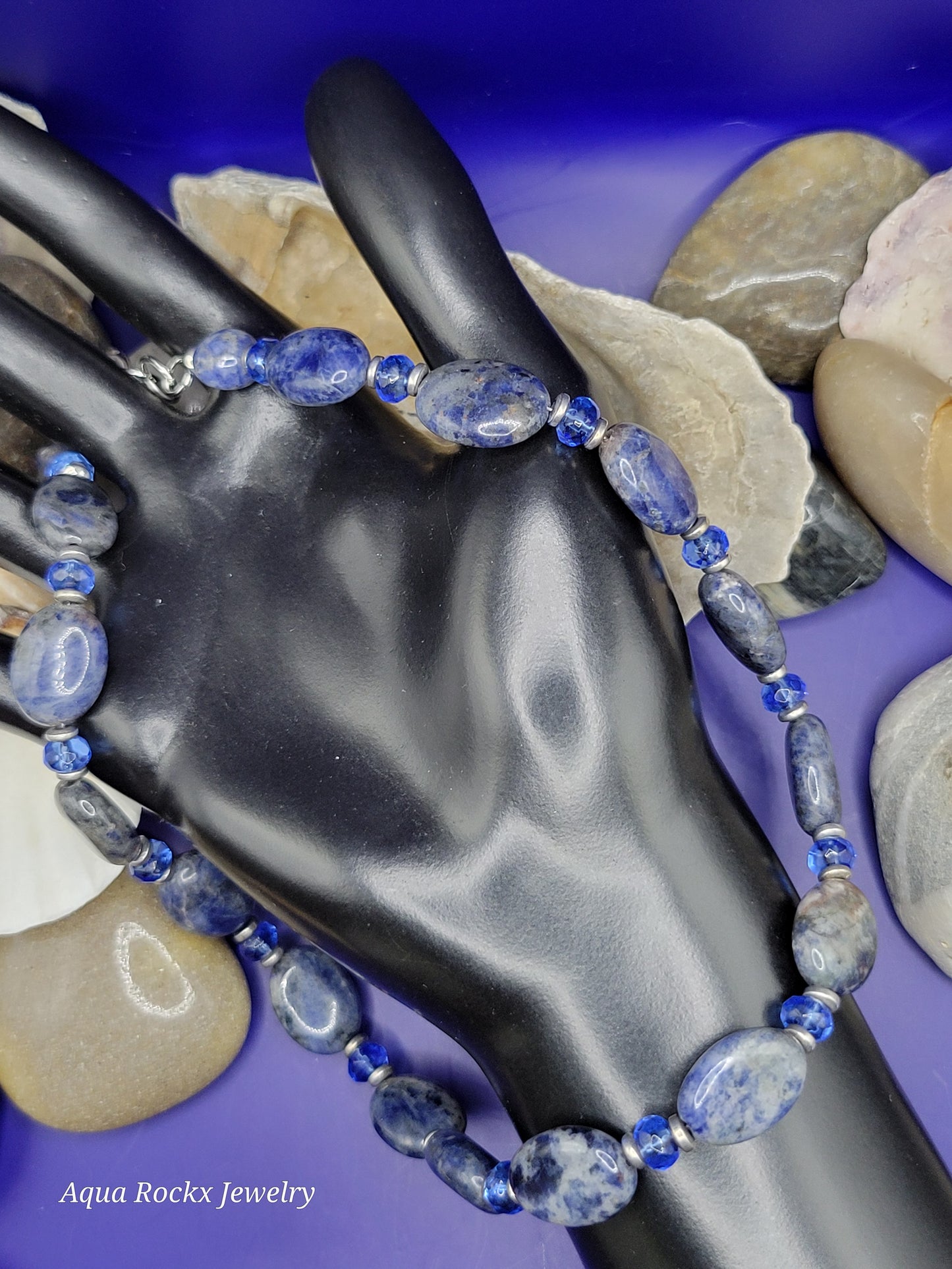 Blue Sodalite Gemstone Necklace